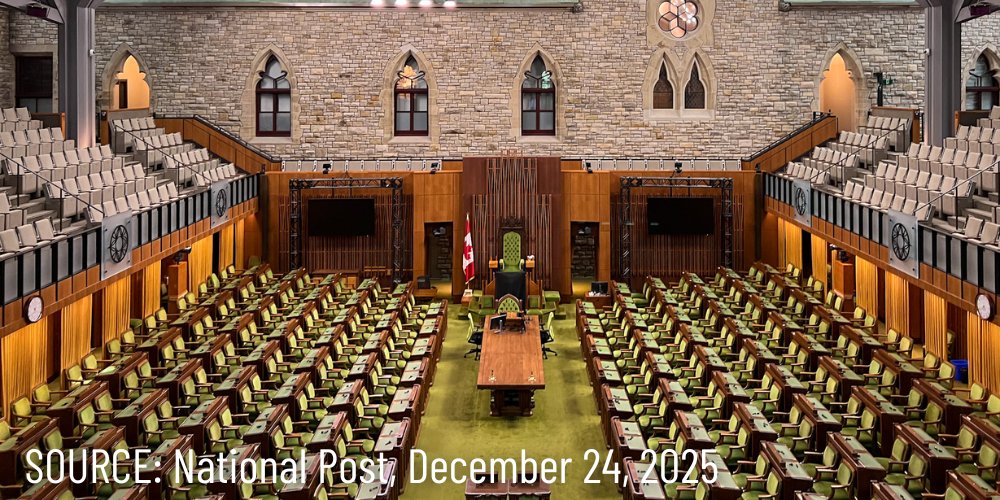 WeAreCanProud's tweet image. #REPORT: Canada's Parliament sat for just 72 days in 2025, the lowest number of days spent legislating in over 80 years.
