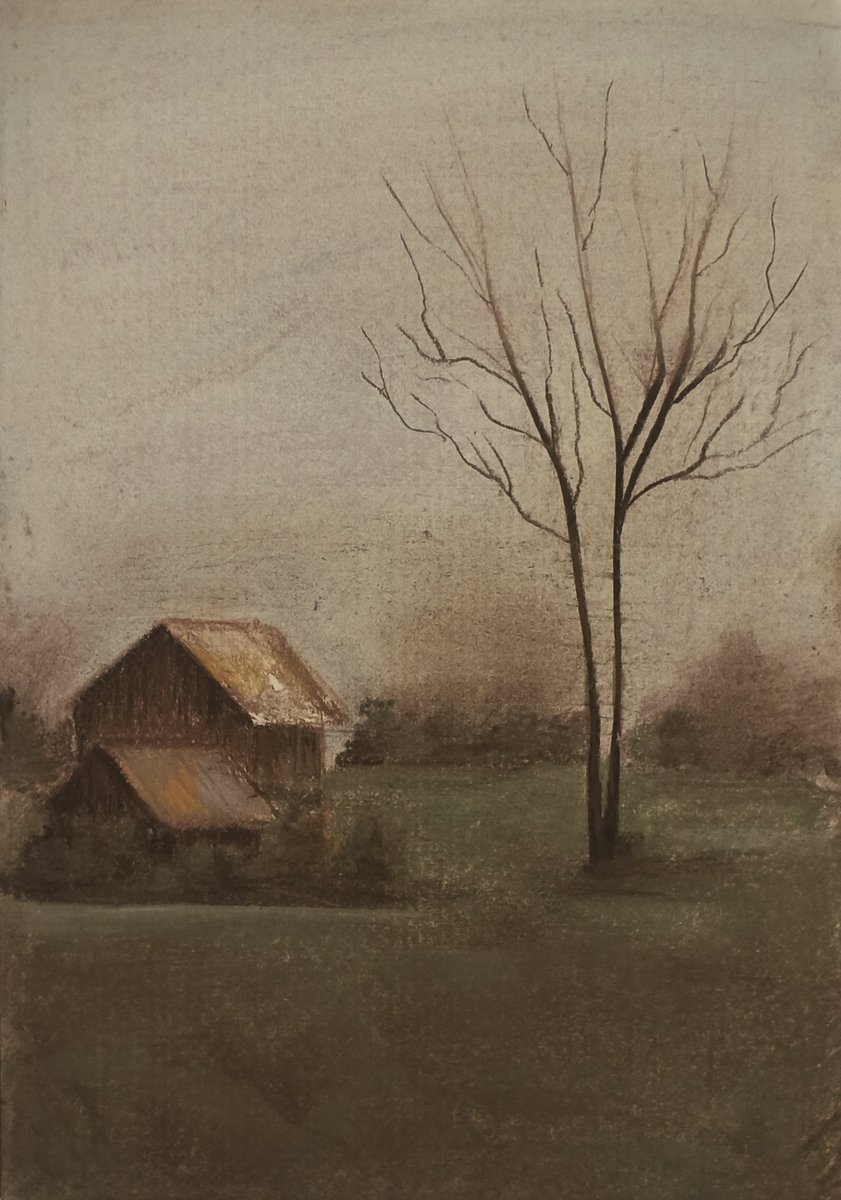 پاستل گچی روی کاغذ
«: