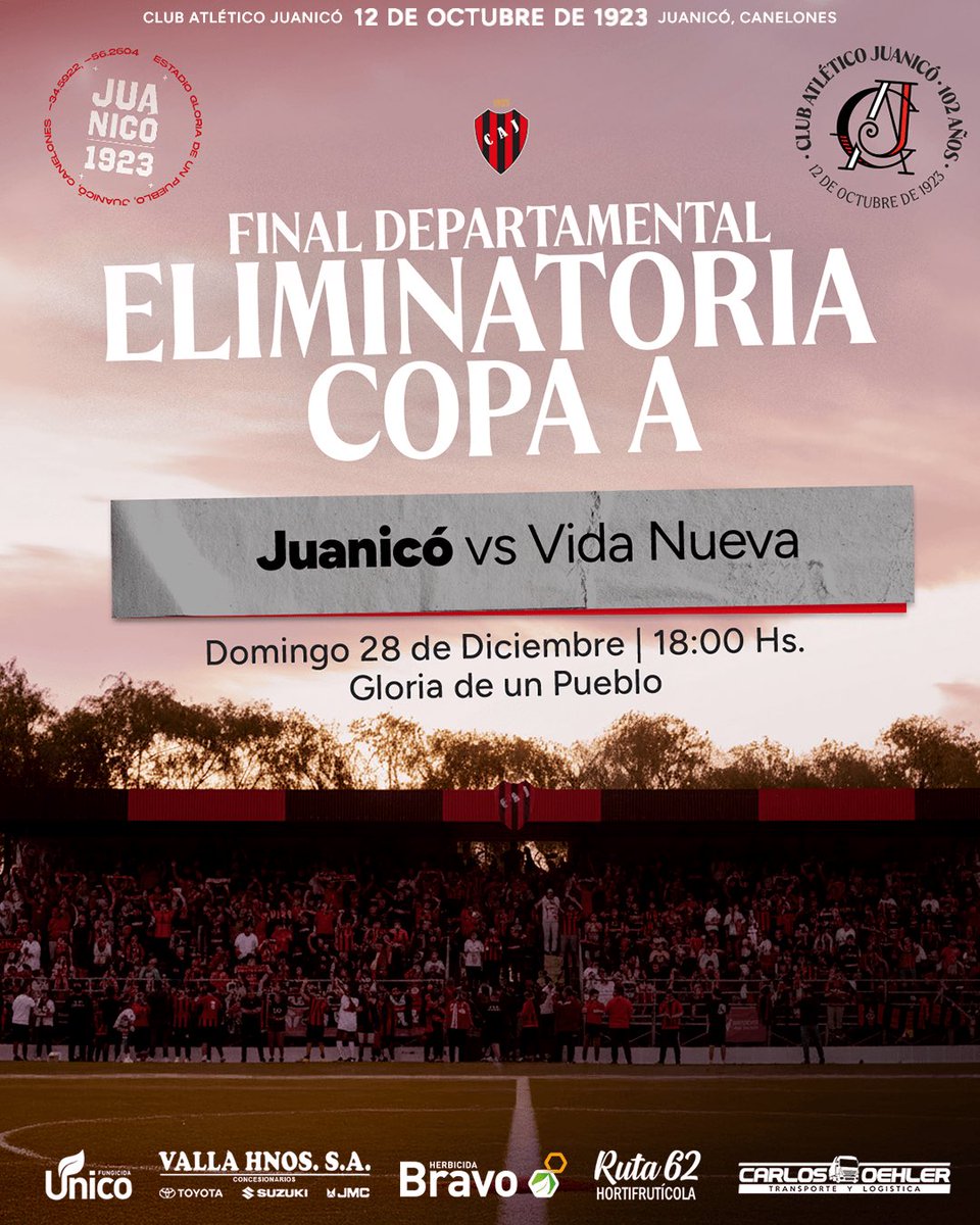 🫵🏻 𝐉𝐔𝐆𝐀𝐌𝐎𝐒 𝐓𝐎𝐃𝐎𝐒

El domingo nos vemos en casa para buscar la remontada. Todos juntos