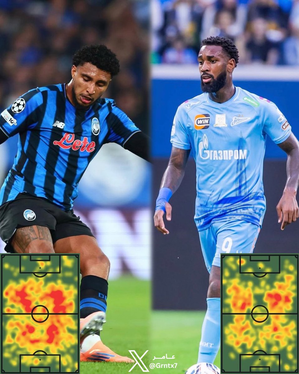 Grntx7's tweet image. 🚨🚨📊— مقارنة رقمية ( دفاعياً و هجومياً ) بين:

🟡 جيرسون – 28 سنة – #زينيت 🇧🇷
🔵 إيديرسون – 26 سنة – #أتالانتا 🇧🇷

📆 المقارنة في الدوري فقط — موسم 2025/26

⸻

🏟️| الدوري الذي يلعب فيه :
جيرسون : الدوري الروسي 🇷🇺
إيديرسون : الدوري الإيطالي 🇮🇹

⸻

⏱️ المباريات وعدد الدقائق (…