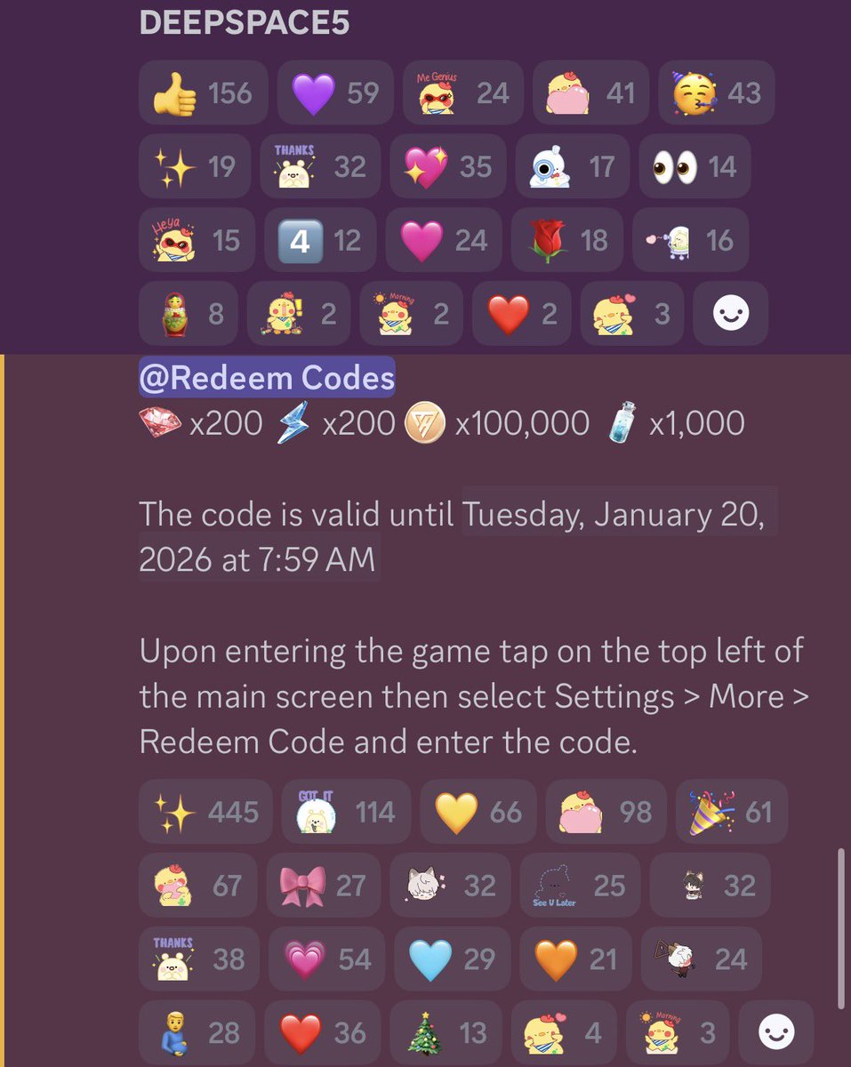 Lust_Deepspace's tweet photo. redeem codes !!

DEEPSPACE5 for 
200 Diamonds 
200 Stamina
10000 Gold 
1000 Bottle of Wishes:R

20251231 for 
10 Empyrean Wishes

redeem codes are available until
January 20, 2026 :3 https://t.co/fH8AuV1Ni3