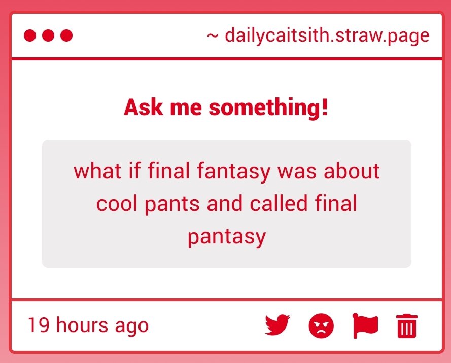 dailycaitsith's tweet image. The cotton pants Cloud Stripe running around trying to act like they're denim pants but everyone can clearly tell something's off