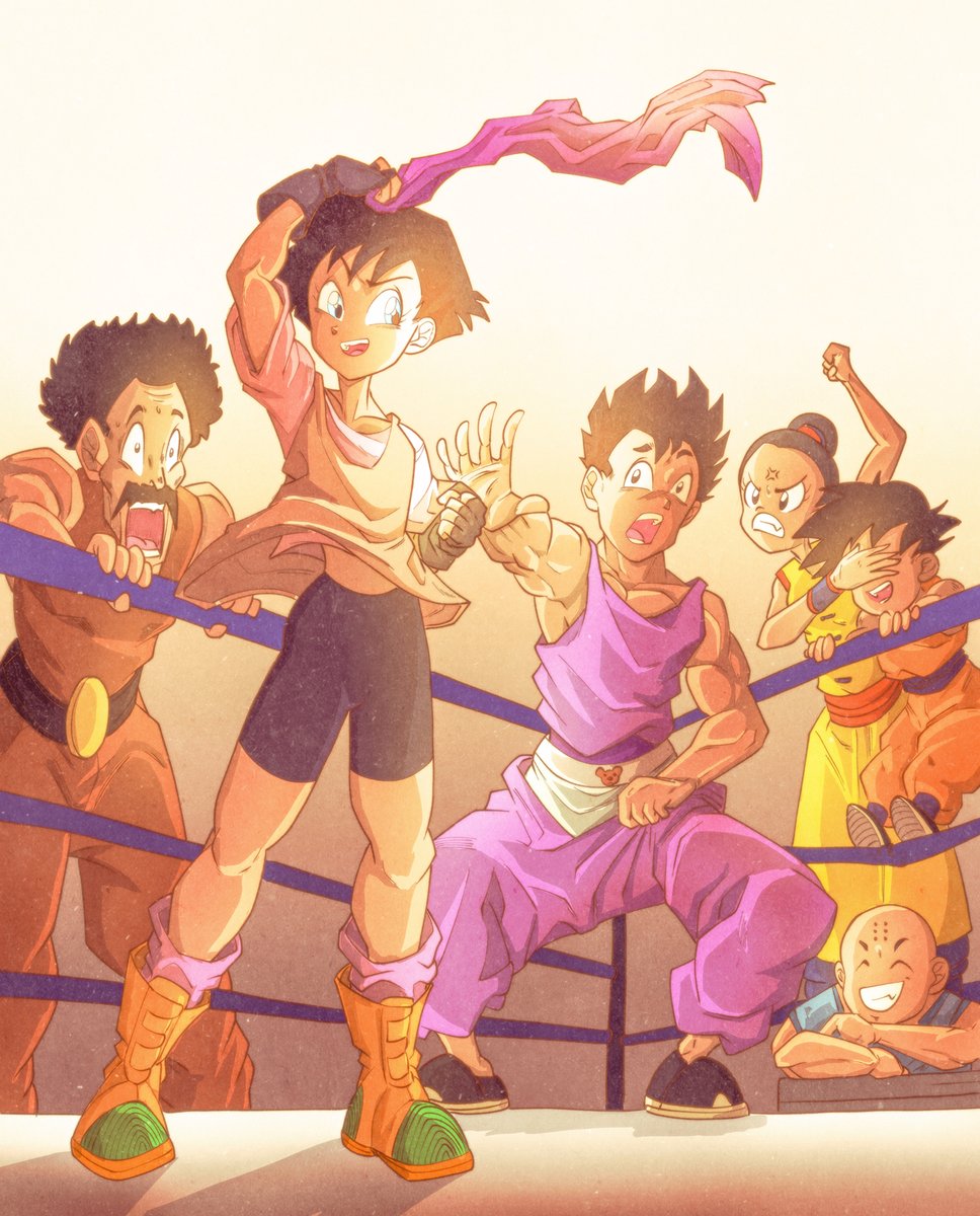 Un versus pas très fair-play!

A very unsportsmanlike matchup!

#Videl #gohan #songohan #chichi #goten #songoten #krilin #mrsatan #dragonballz #dragonball #art #drawing #fanart #versus #fight #funny #couple