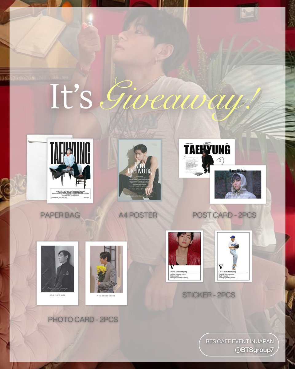 𝐇𝐀𝐏𝐏𝐘 𝐓𝐀𝐄𝐇𝐘𝐔𝐍𝐆 𝐃𝐀𝐘🧣 ⁡ 12/28(日)～ BTS Vのフォト