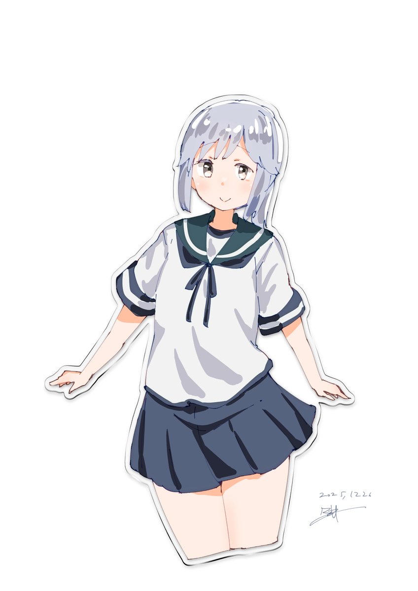 #艦これ版深夜の真剣お絵描き60分一本勝負 
#艦これ版真剣お絵描き60分一本勝負_20251226
薄雲ちゃんです(*'▽')