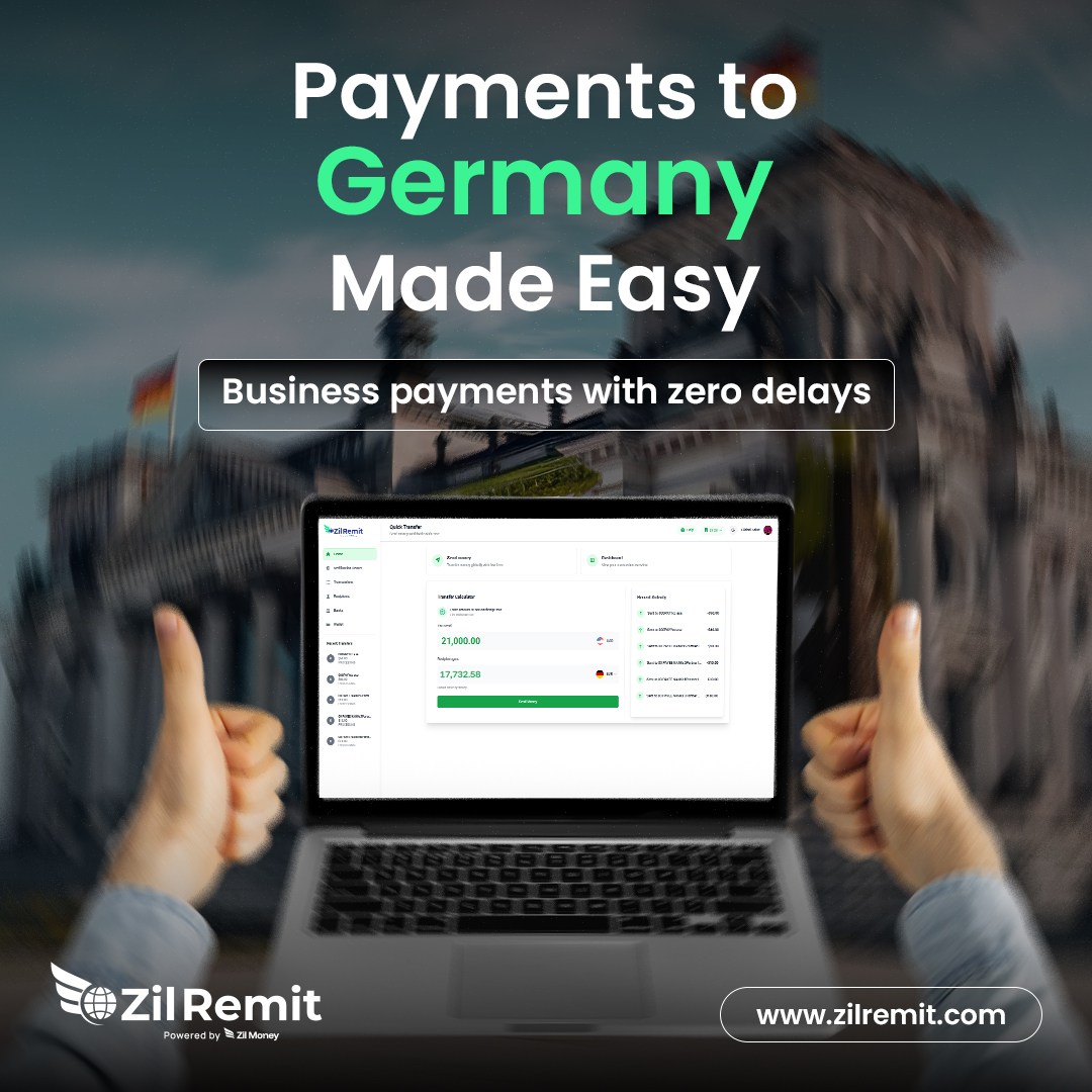 ZRemit71430's tweet photo. With ZilRemit, Send Money to Germany and keep cash flow in motion. International payments should keep pace with business. 

Learn more: https://t.co/N0ZbvSJOsu

#SendMoneytoGermany #B2BPayments #InternationalPayments #Fintech https://t.co/35a5Zq08CN