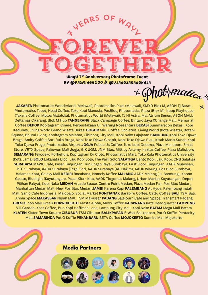 ujangsaranghaja's tweet image. 🧡💜🩵ᥫ᭡.ִֶָ𓂃 7 𝙔𝙚𝙖𝙧𝙨 𝙤𝙛 𝙒𝙖𝙮𝙑 : 𝙁𝙤𝙧𝙚𝙫𝙚𝙧 𝙏𝙤𝙜𝙚𝙩𝙝𝙚𝙧𐙚⋆°｡⋆♡ 💚🩷💛

#WayV’s 7th Anniversary Photoframe Event
— by: @fasmingg0oo &amp;amp; @ujangsaranghaja

 📍@photomaticsid (all branches) (1st - 30th January 2026)

#7yearsofWayV
#se7tahunWayV
