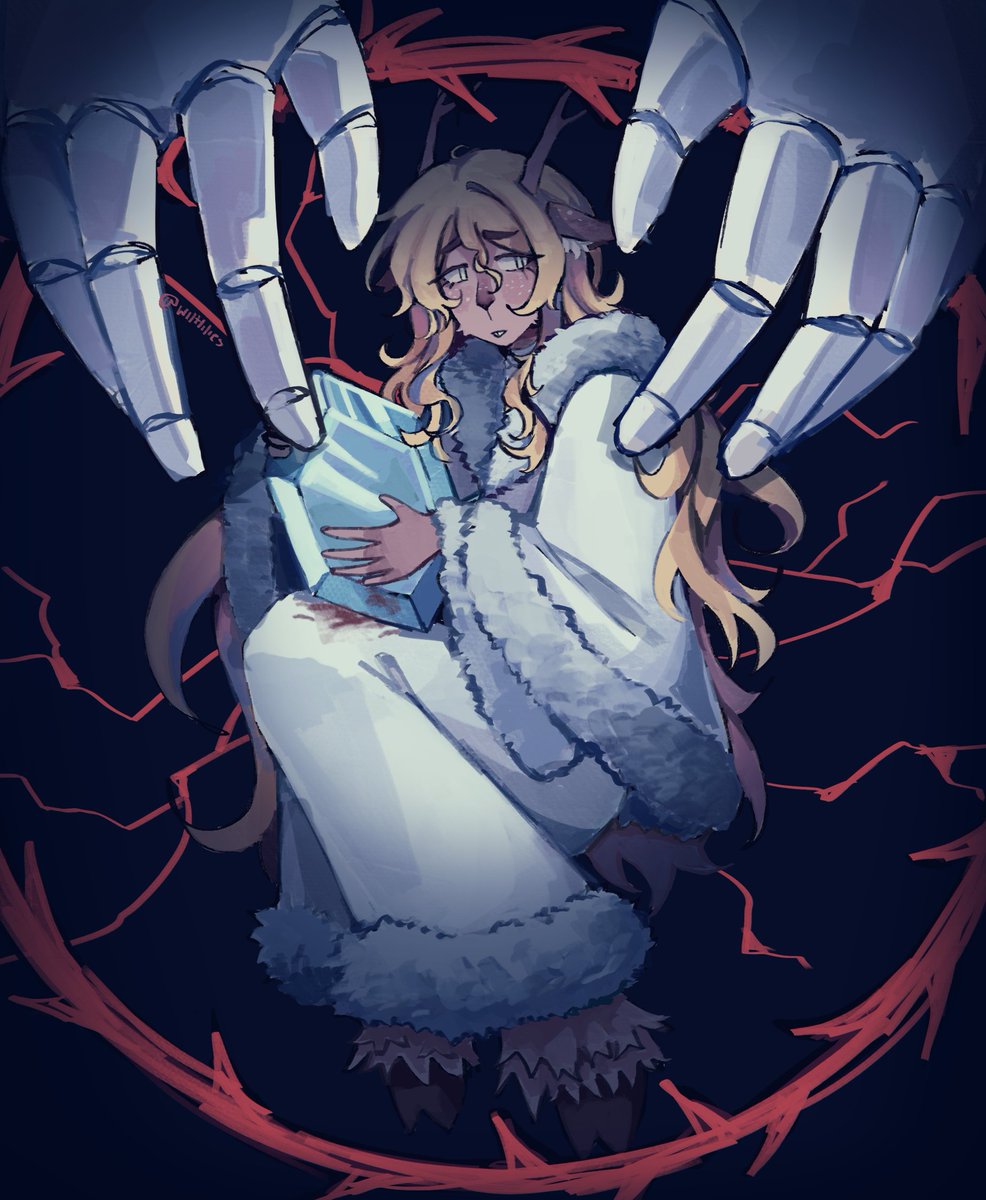 wiltlilies's tweet image. noelle became stronger #DELTARUNE