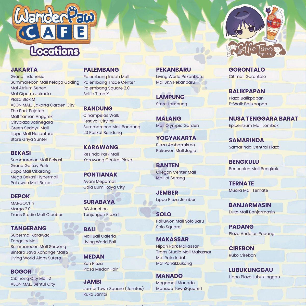 diuwukan's tweet image. 😼 Meowcome to WanderPaw Cafe! 😼

— Wanderer's birthday photoframe event by @serulingbambuw @Podenkmangga_ @rzm_mmzk @bbleventeen @diuwukan

📆 1-7 January 2026
📍 @selfietimeid

Kindly tag us and use hashtag #WanderPawCafe in your moments! ☕🍰