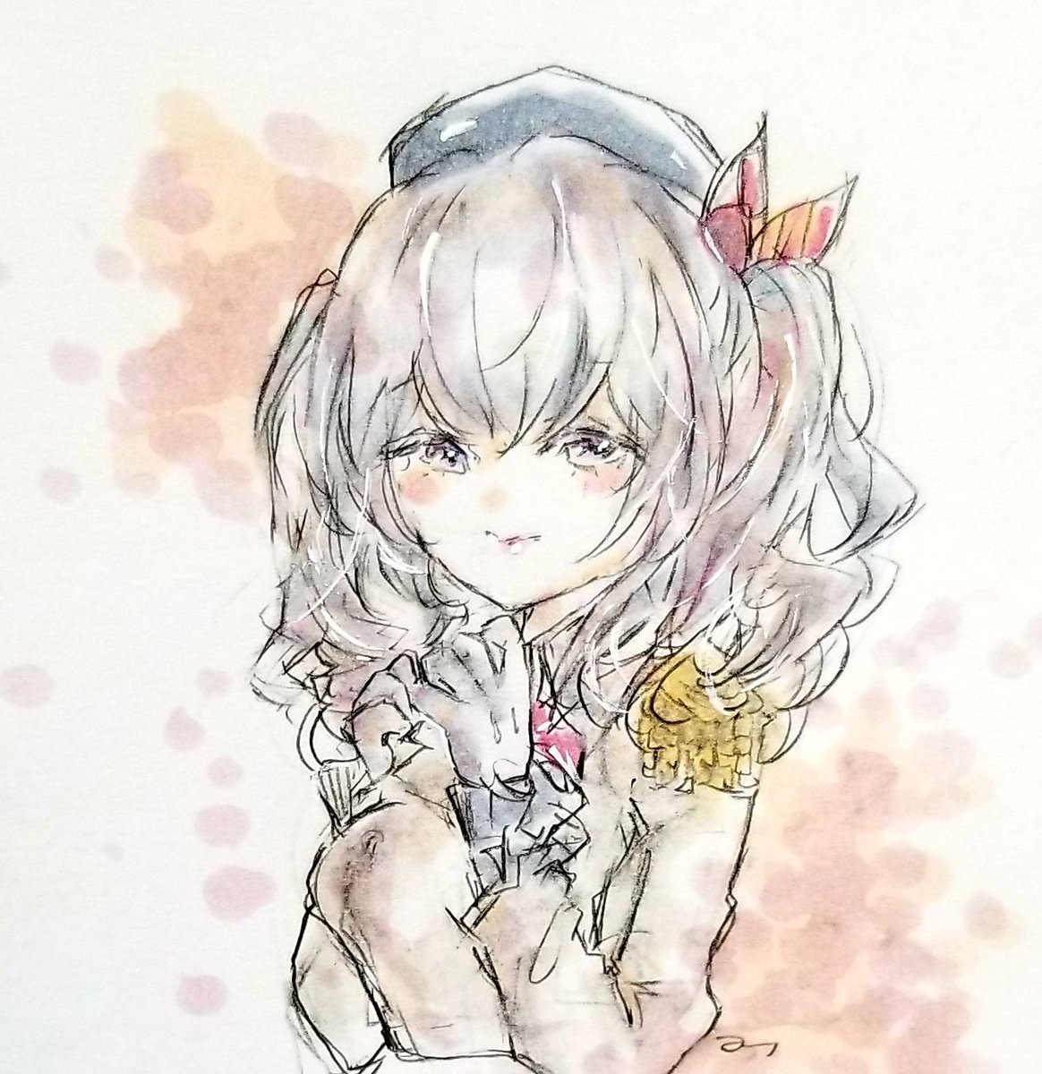 鹿島(艦これ) 「#艦これ版深夜の真剣お絵描き60分一本勝負 #艦これ版真剣お絵描き60分一本勝負」|ヨシナのイラスト