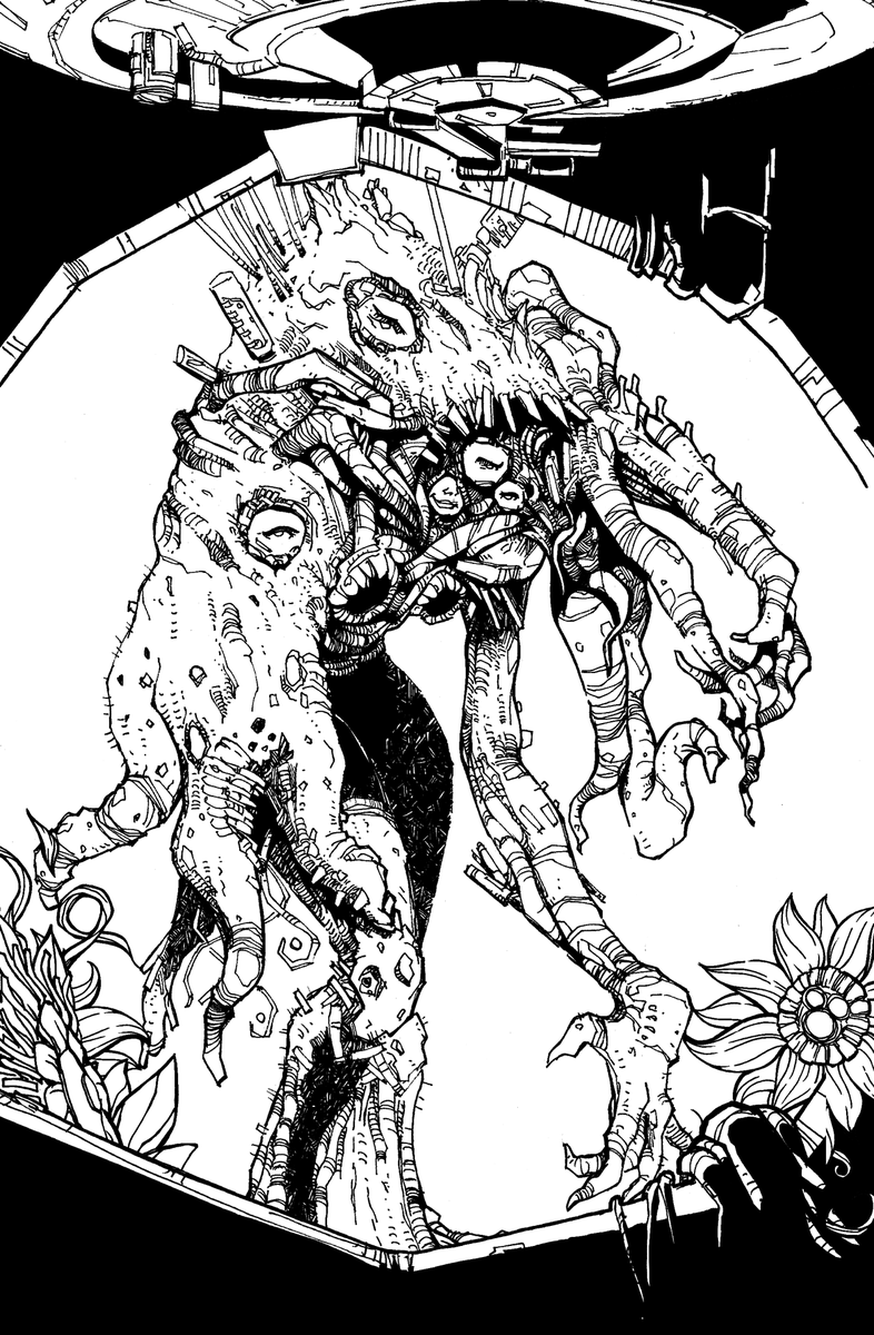 Huguex00's tweet photo. The Parasite Death - Part I via @artstationhq https://t.co/9Go2d3z6AX https://t.co/wS1oyDsNlA