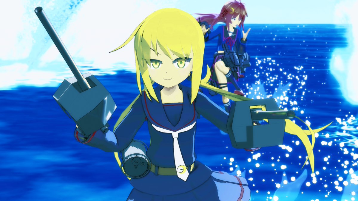 Magespy's tweet image. 以前投稿した、5月 別アングル。

お借りしたもの
[モデル]
皐月：斎藤プラザ 様、卯月：ISAO 様、飛沫：taka 様、簡易的な海：ばんぞく 様、スカイドーム：しゃち 様
[エフェクト]
ikeno 様、less 様、P.I.P 様、winglayer 様、おたもん 様、サンドマン 様、ビームマンP 様、ましまし 様、針金P 様