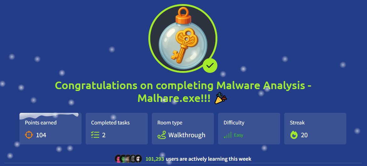 AOC 2025 progress on @TryHackMe! 🔐
Completed:
🧪 Malware Analysis – Malhare.exe
📡 C2 Detection – Command &amp; Carol
Learning malware analysis &amp; C2 detection for blue team &amp; SOC workflows. 🚀
#TryHackMe #AoC2025 #CyberSecurity #MalwareAnalysis #C2Detection #BlueTeam