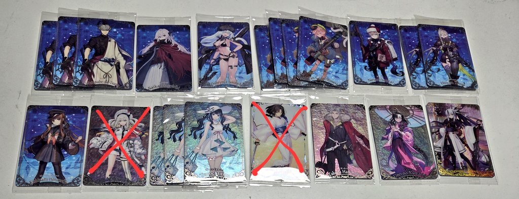 알티부탁드립니다!!
페그오 웨하스 14탄 판매합니다
장당 0.3
디엠주세요~