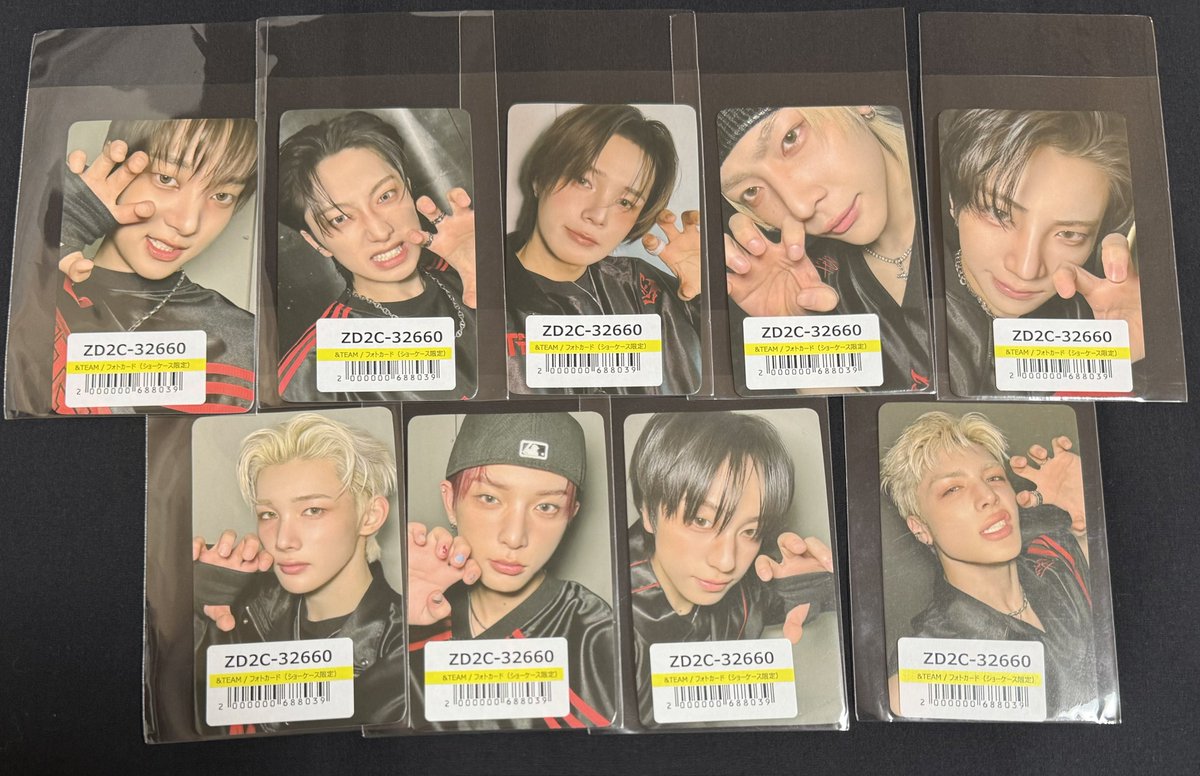 再掲 &TEAM Back to Life ショケ SHOWCASE トレカ交換 【譲】ユニバ