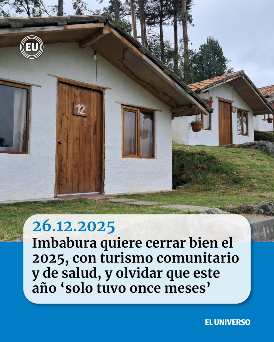 eluniversocom's tweet photo. 👉🏻https://t.co/12zFNnhqhS | #Imbabura quiere cerrar bien el 2025, con turismo comunitario y de salud, y olvidar que este año ‘solo tuvo once meses’ https://t.co/swsmNwYPyd