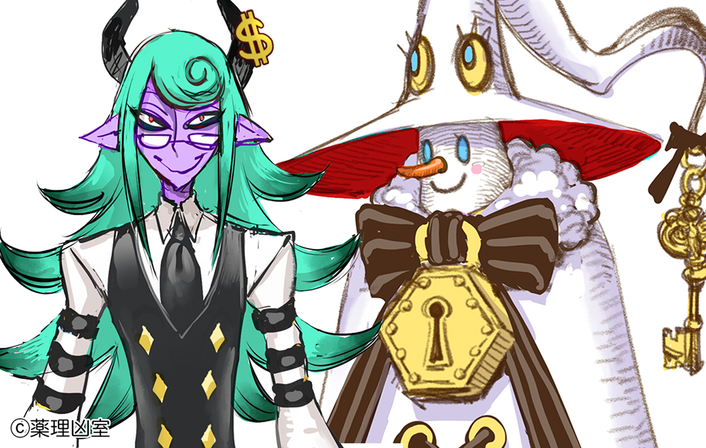 そういえば #ミグリィ先生 のキャラデザのアートワークは #薬理凶室