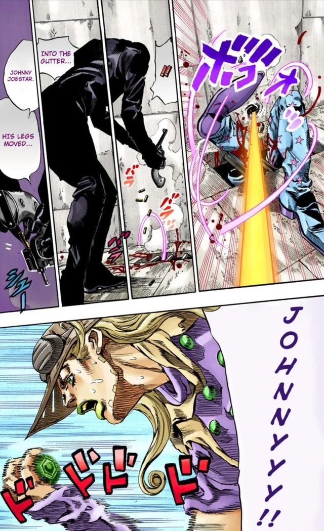 MohJoestar's tweet image. I can’t wait until we see the “who shot Johnny Joestar” mini arc thing get animated  im so excited ieidifjfkf