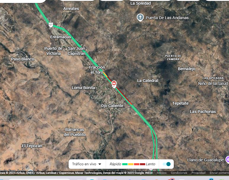 MonitoreoS22403's tweet photo. @088_GN 

Buenos días 

Alguna novedad sobre la carretera Querétaro / SLP sobre la altura de santa maría del rio y ojo caliente ? 

Saludos https://t.co/WblD0uY2z5