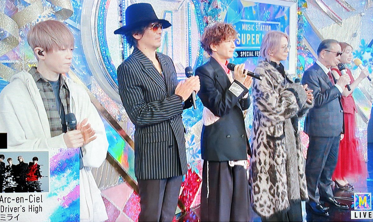 P_E___'s tweet image. 次はL'Arc~en~Cielの皆さんです。