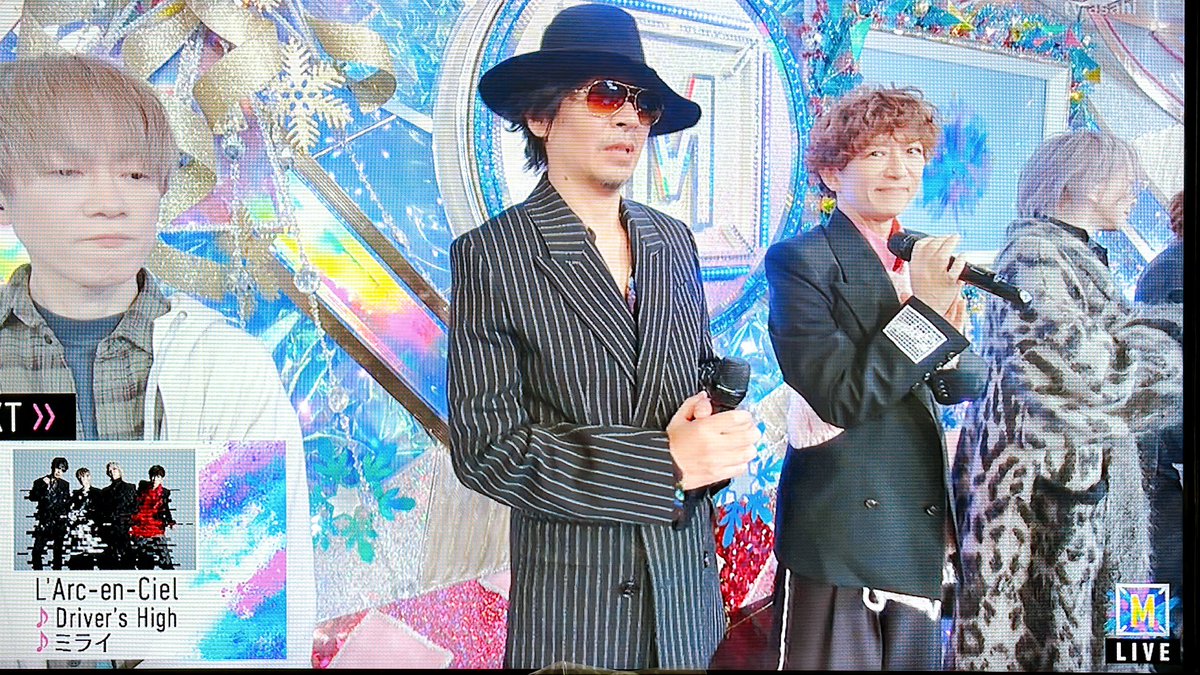 P_E___'s tweet image. 次はL'Arc~en~Cielの皆さんです。