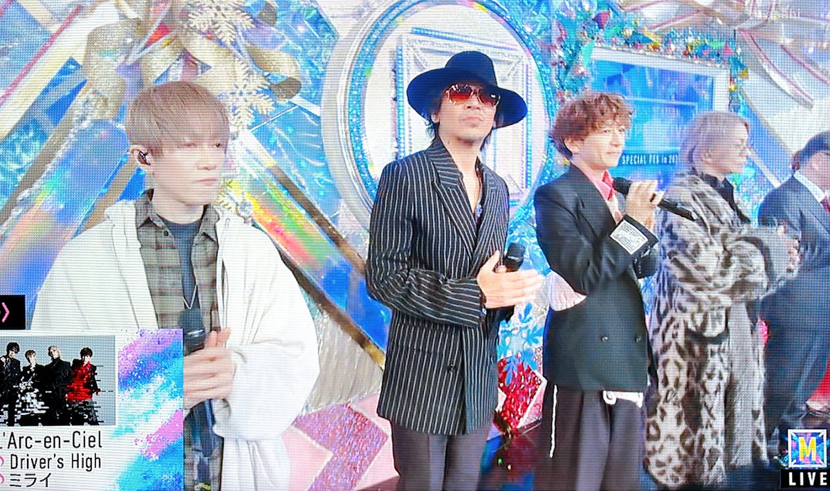 P_E___'s tweet image. 次はL'Arc~en~Cielの皆さんです。