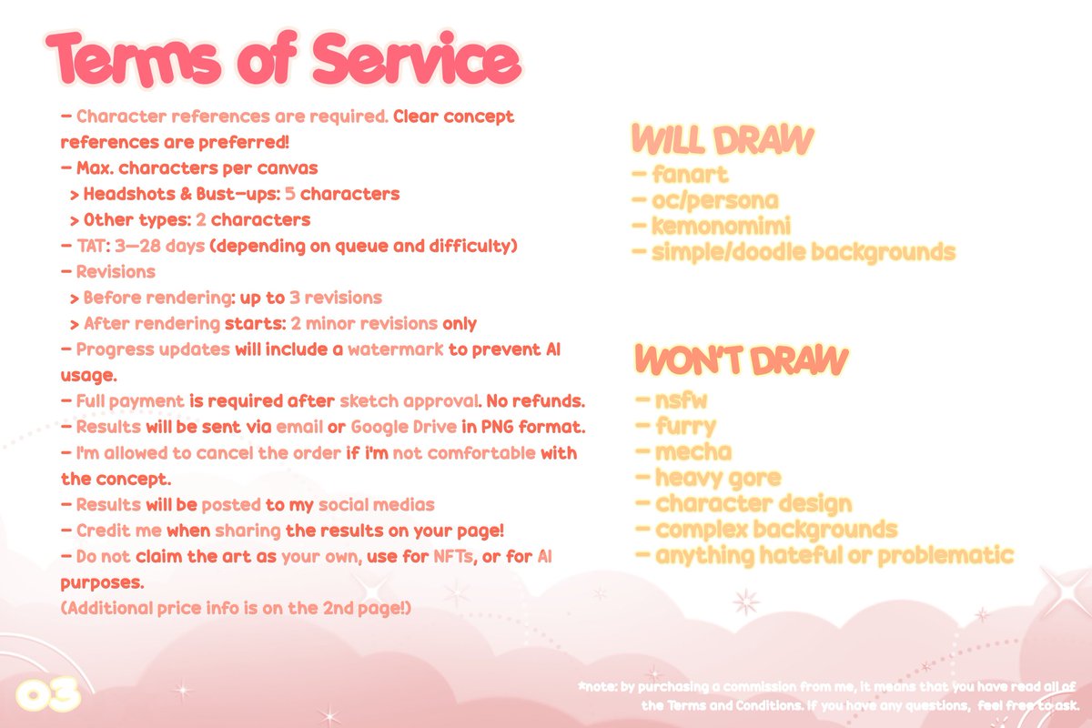 irialyne's tweet image. `⋆⁺₊⋆ 🏵 OPEN COMMISSION! 🐈 ⋆⁺₊⋆

—helloo! i'm opening commission for locals (🇮🇩), currently 5 slots are still open ^_^

kindly DM me if you're interested or if you intend to ask any questions ★~

#opencommission #commissionsopen #commission #zonauang #artidn