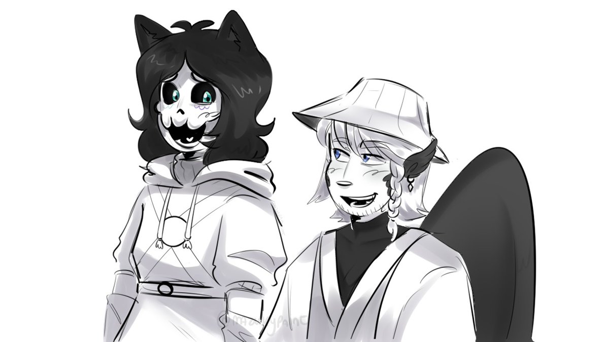 MazukyPaint's tweet image. Regalito de navidad para los deathduers: Trabajando en el rediseño de estos dos #deathduo #deathduofanart #Missafanart #philzafanart #qsmp