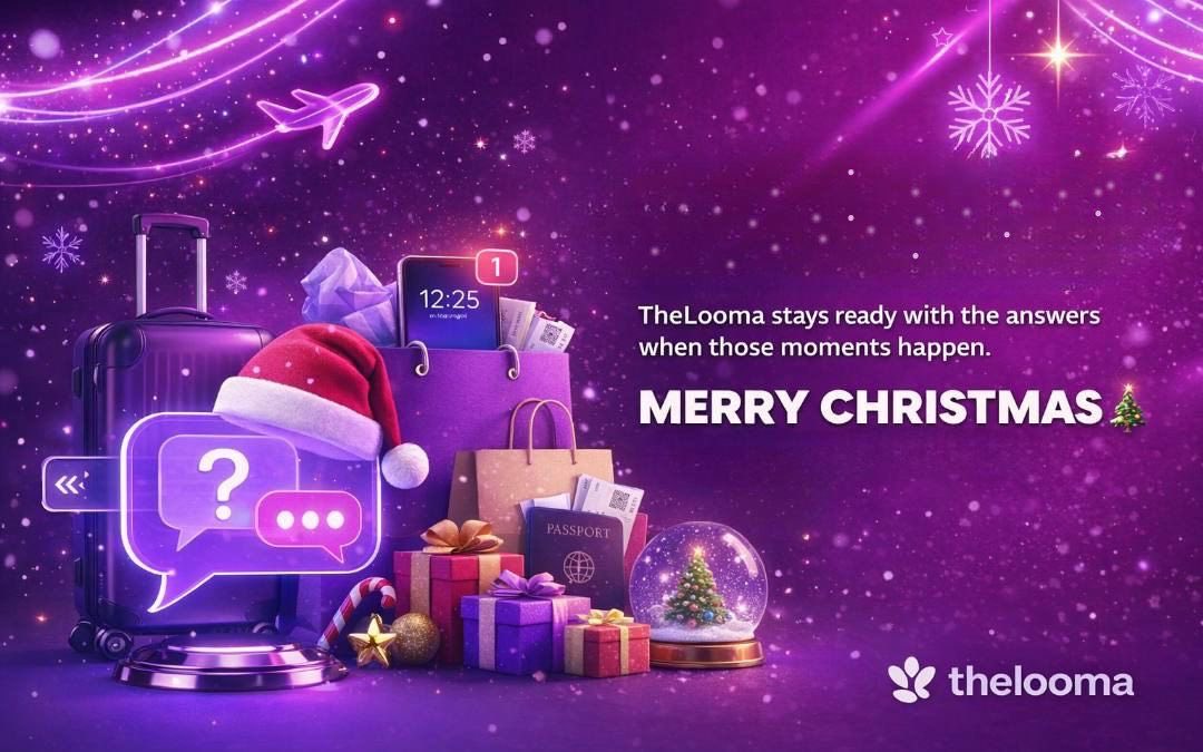 During the holidays, people shop at odd hours.

They ask questions in between plans, travel, and family time.

TheLooma stays ready with the answers when those moments happen.

Compliment of the Season🎄