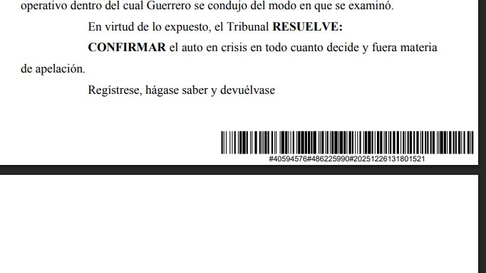 LucianaBertoia's tweet image. AHORA

La Cámara Federal porteña acaba de confirmar el procesamiento del gendarme Héctor Guerrero por el ataque que sufrió Pablo Grillo.