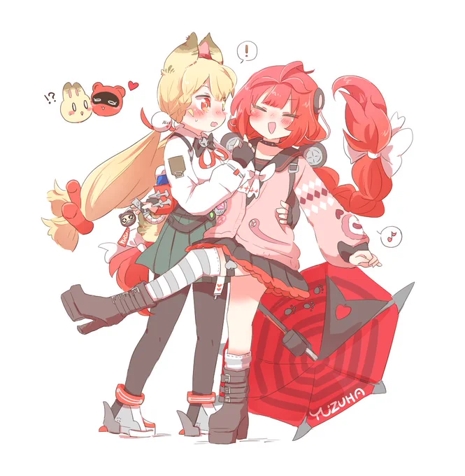 描いた 二人でダンスしてるアリ柚ちゃん