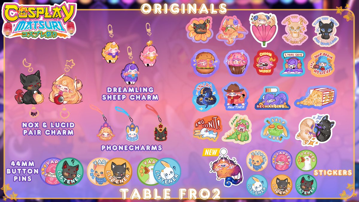 Hiii!🌟 Here's my Catalogue for #CosplayMatsuri2025 ! The New