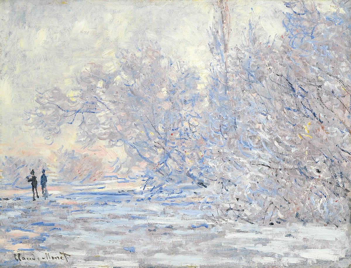 impression_ists's tweet image. Snow by Monet