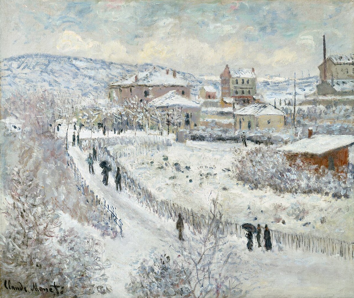 impression_ists's tweet image. Snow by Monet