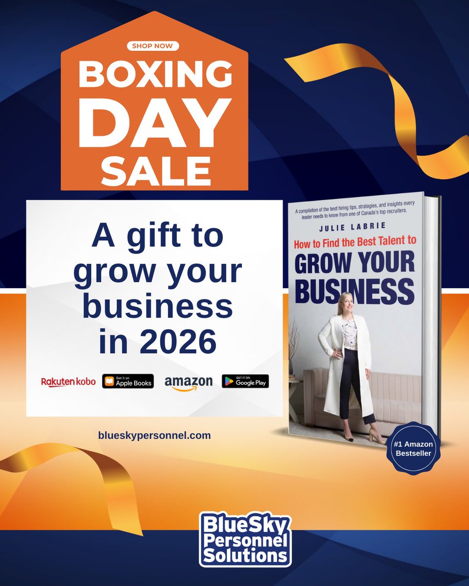 A gift to grow your business in 2026.  Get your copy today. 

blueskypersonnel.com/book/