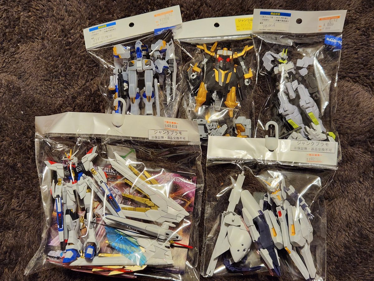 5体もジャンクのガンプラ買っちゃった！ やっぱり遠出してのジャンク