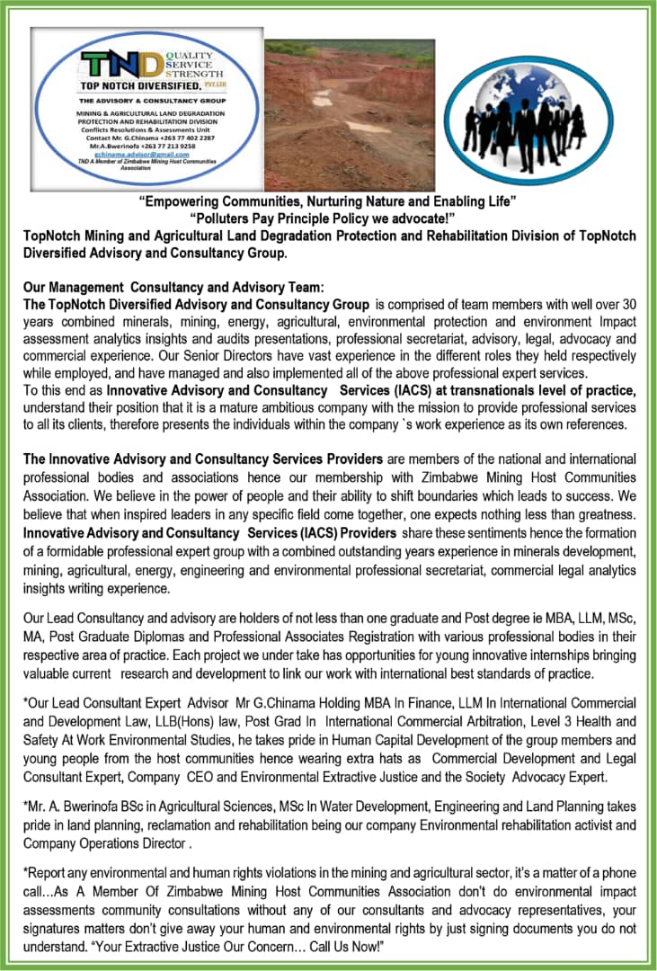 Zimbabwe Mining Host Community Association tweet media