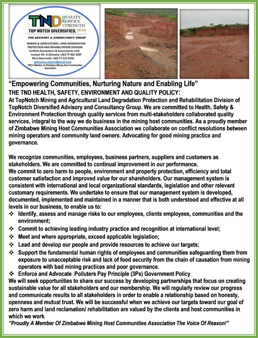 Zimbabwe Mining Host Community Association tweet media