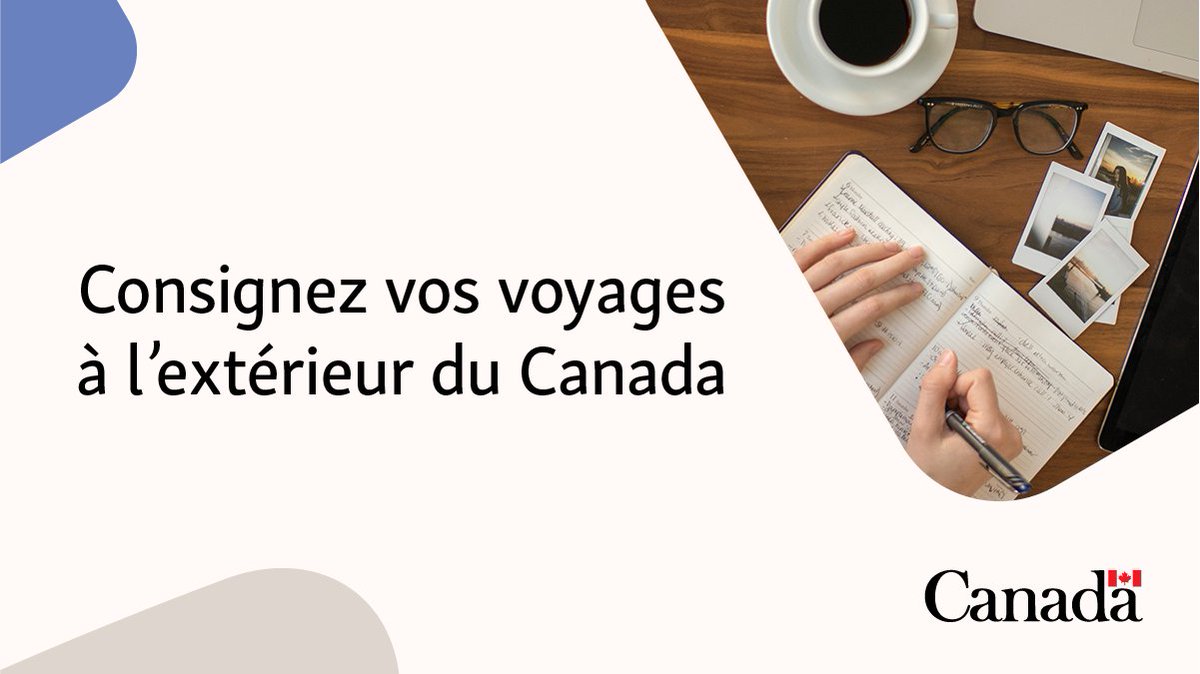 CitImmCanFR's tweet photo. Résidents permanents : Notre journal de voyage vous permet de noter facilement vos voyages à l’extérieur du Canada. Vous aurez besoin de ces informations lorsque vous demanderez une nouvelle carte de résident permanent ou la citoyenneté canadienne. En savoir plus : https://t.co/wYJyt1l604