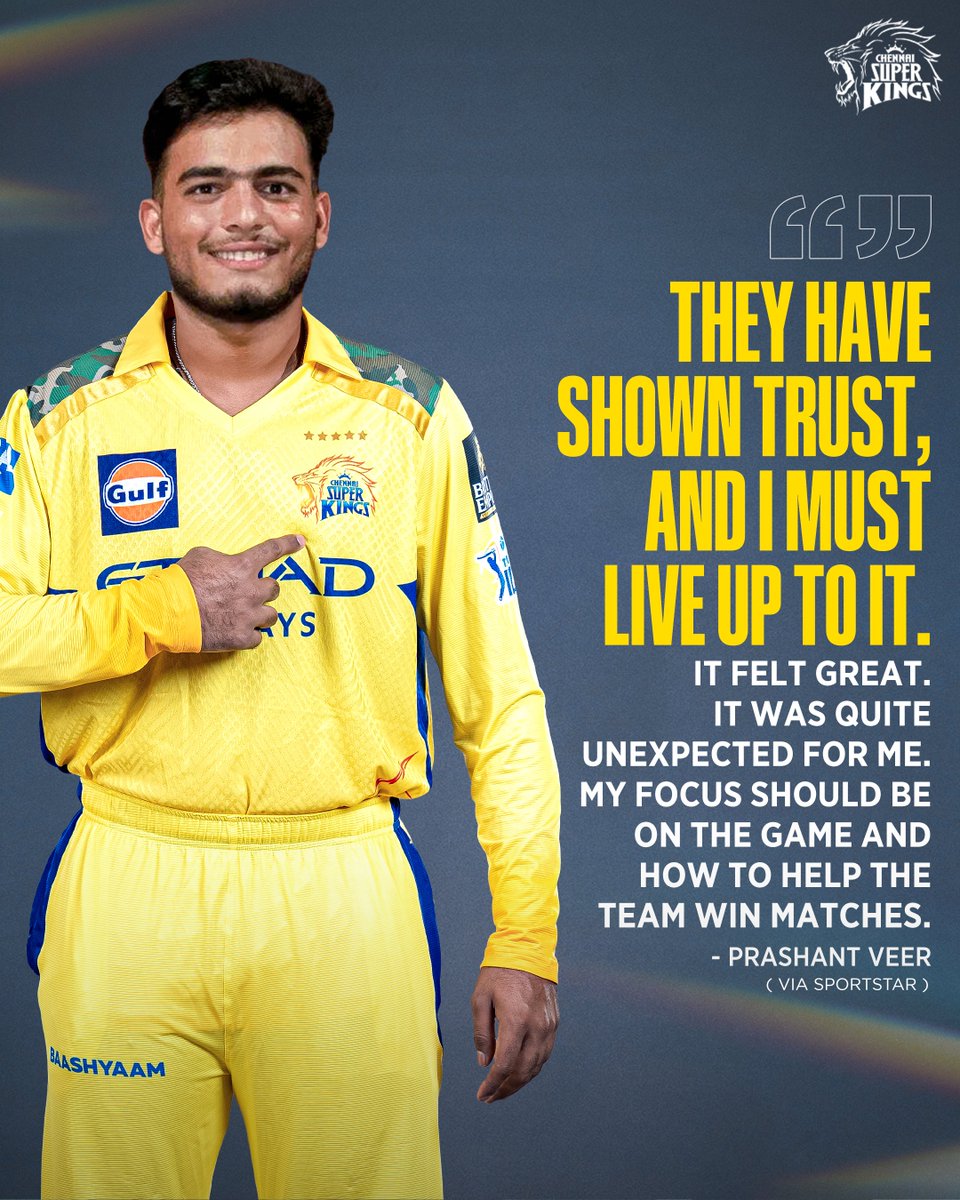 ChennaiIPL's tweet photo. Words straight from Veer’s heart 💛✨

#WhistlePodu https://t.co/t0iixilFFT