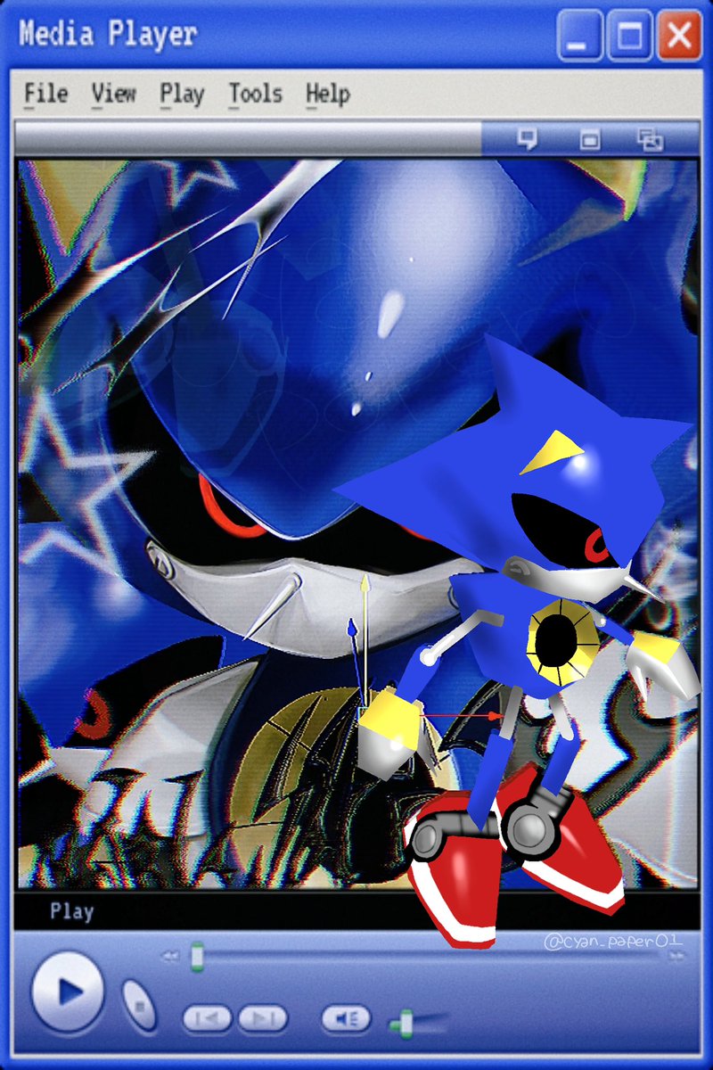cyan_paper01's tweet image. #MetalSonic polygon