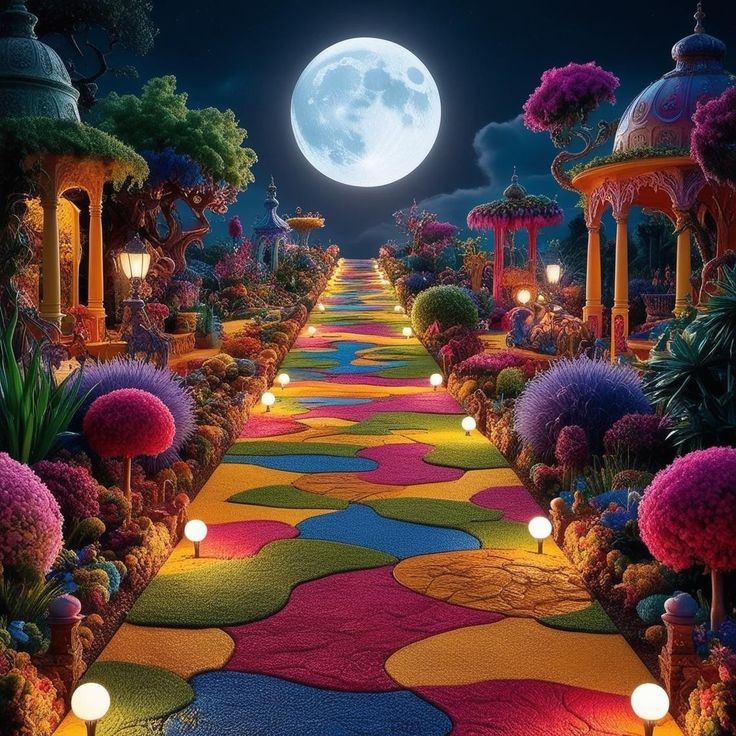 Moon night and good night