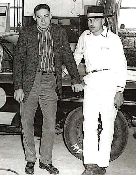 DaveTaylor96268's tweet image. Fireball Roberts (L) and Smokey Yunick (R) posed in front of their 1962 Daytona 500 winning Pontiac Catalina