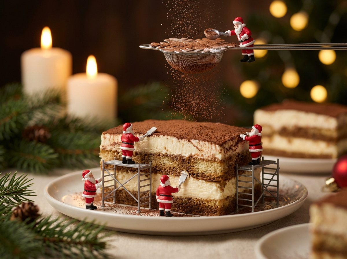 Christmas Miniature Food Diorama Prompt (Croissant Workshop) — example 4