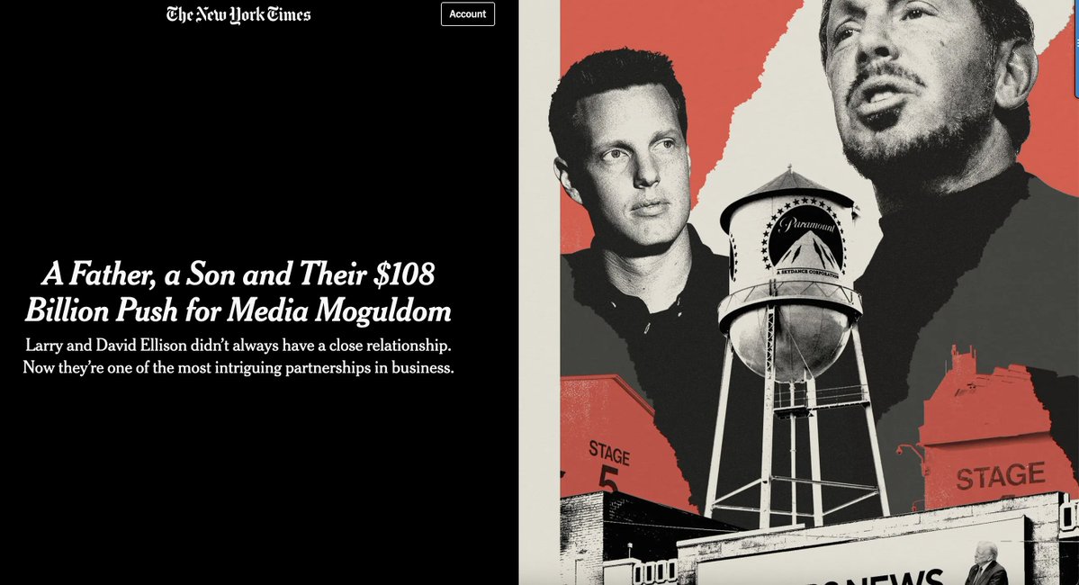 ggreenwald's tweet image. Hi, it's David Ellison. I'm trying to prance around as a media mogul who owns and controls all major sources of information in the US, but everyone knows it's my dad who gave me everything and who is behind it all.

But we both share our devotion to Israel and love of Netanyahu: