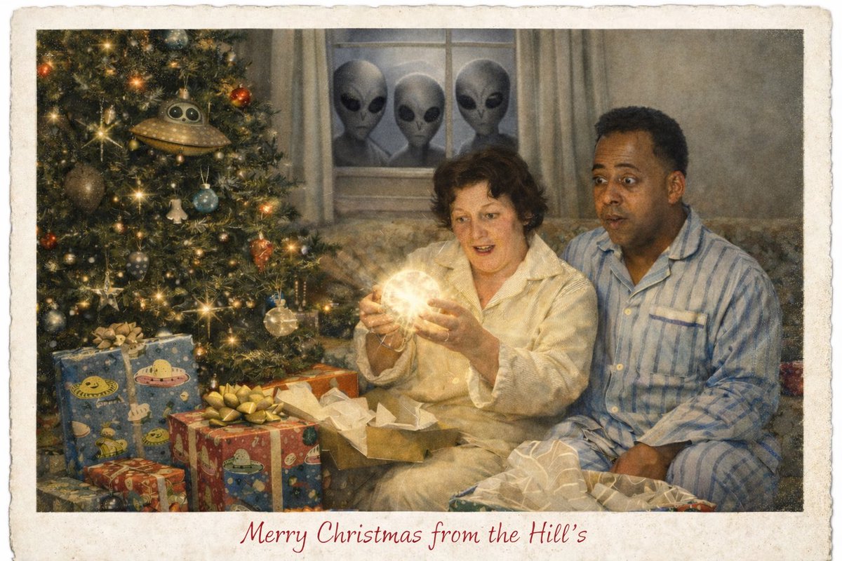Merry Christmas from Betty and Barney Hill