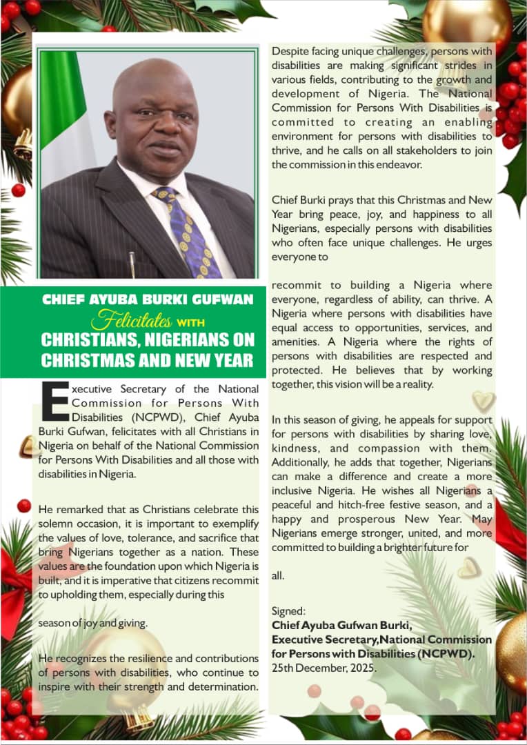 NATIONAL COMMISSION FOR PERSONS WITH DISABILITIES (@ncpwd_fgn) on Twitter photo 