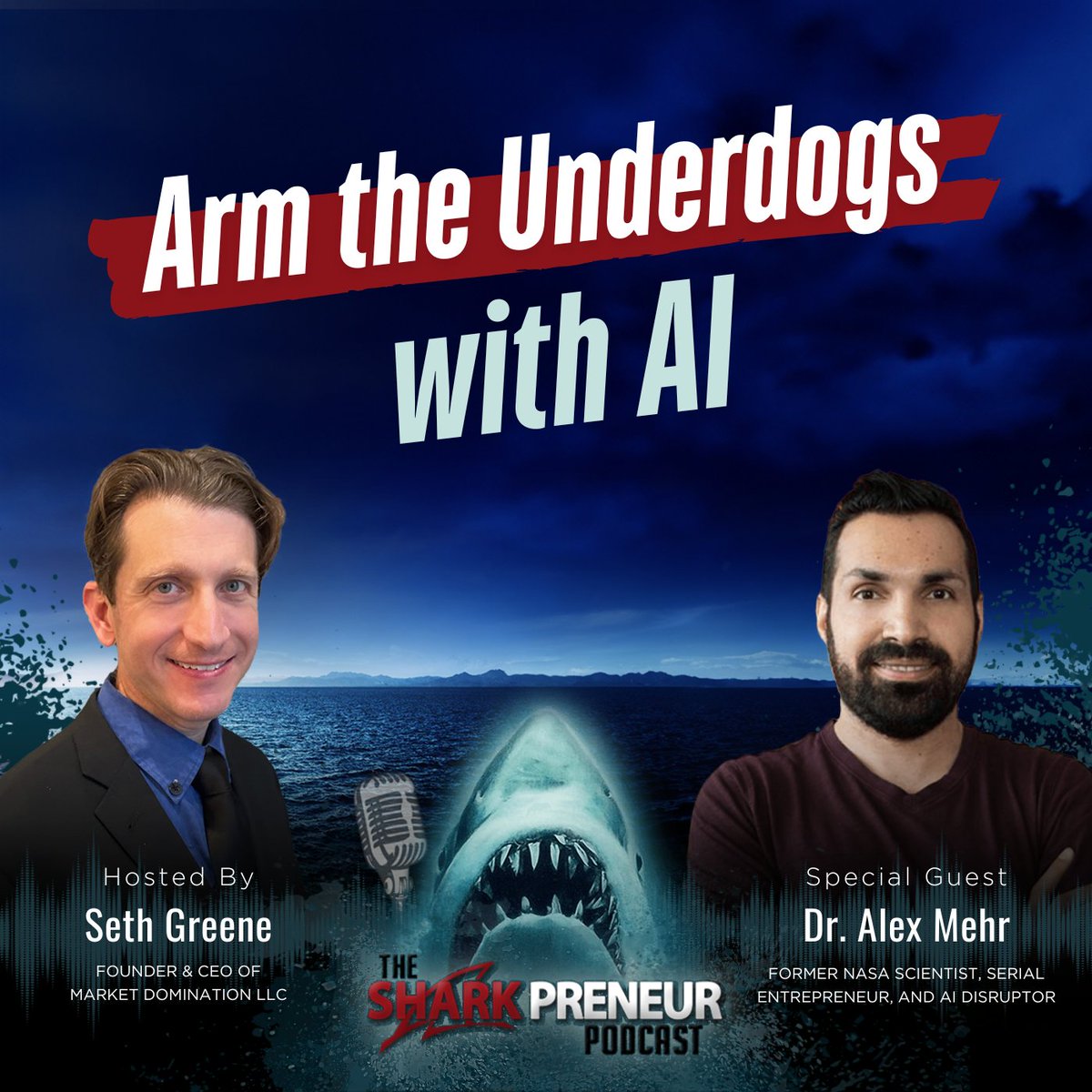 Today on #TheSharkpreneurPodcast with Seth Greene: Dr. Alex Mehr discusses the mindset that separates shippers from stallers.
 
Listen NOW: bit.ly/2XA9KF5
#kevinharrington #sethgreene #sharkpreneurs #marketdomination