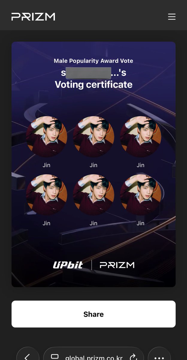 ❗️Arkadaşlar bu GDA oylaması Mnet gibi değil cihaz başına bir sürü email kullanabilirsiniz hepsi için Google Authenticatordan kimliği doğrularsanız oy verebilirsiniz çok basit işliyor lütfen şu ödülü alalım 

global.prizm.co.kr/story/gda25