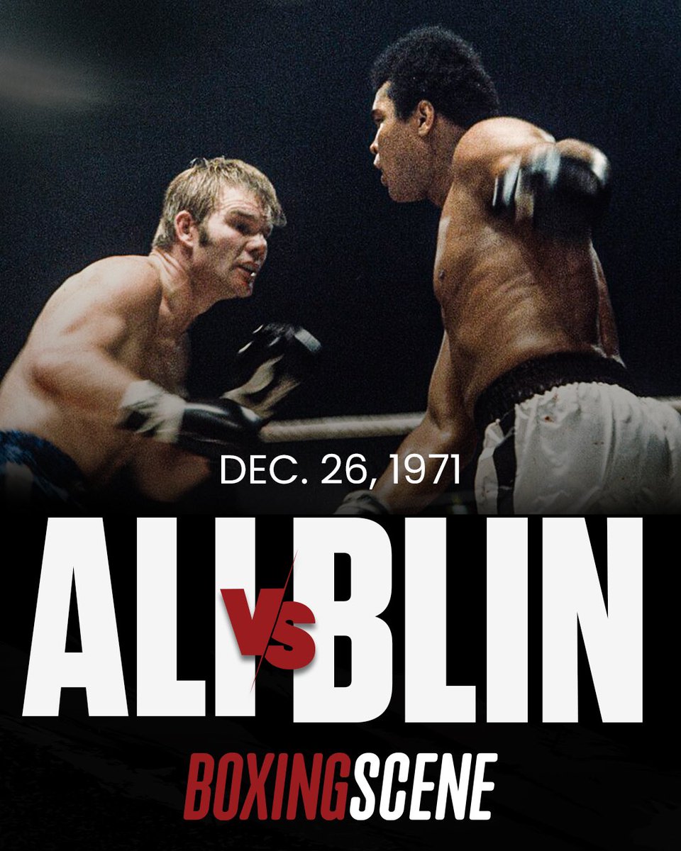 boxingscene's tweet image. #OnThisDay in 1971, Muhammad Ali defeated Jürgen Blin on Boxing Day!🥊